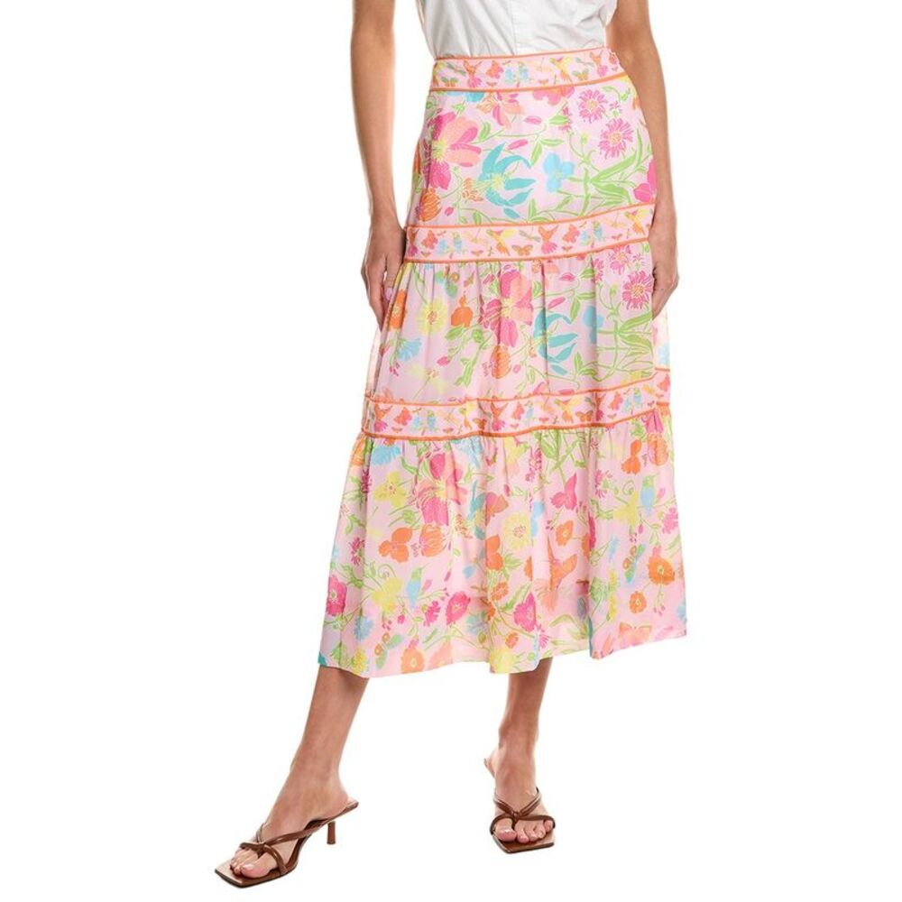 Gretchen Scott Womens Impanema Maxi Skirt, Pink